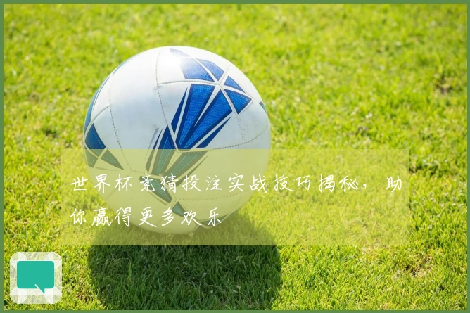 世界杯竞猜投注实战技巧揭秘，助你赢得更多欢乐