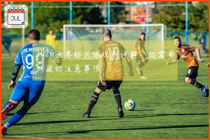2026世界杯买球规则详解，你需要知道的注意事项